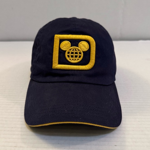 Mickey Mouse Globe Navy And Gold Adjustable Hat Walt Disney World - Picture 1 of 5
